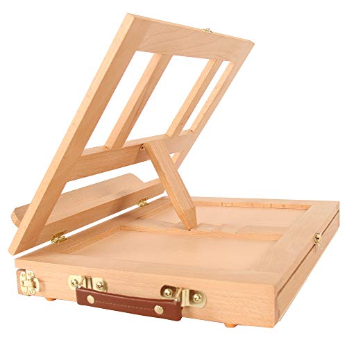 Desk Easel - Table Desk Top Easel Box with Art Supply Storage Drawer, Adjustable Easel for Painting, Drawing & Sketching - Thumbnail 2