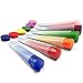QUALITY SILICONE ICE POP MOLDS THAT MAKE GREAT-TASTING AND HEALTHY SNACKS, Set of 6, Clear Tubes with Color Tops and Perfect Starter 60 Recipes eBook