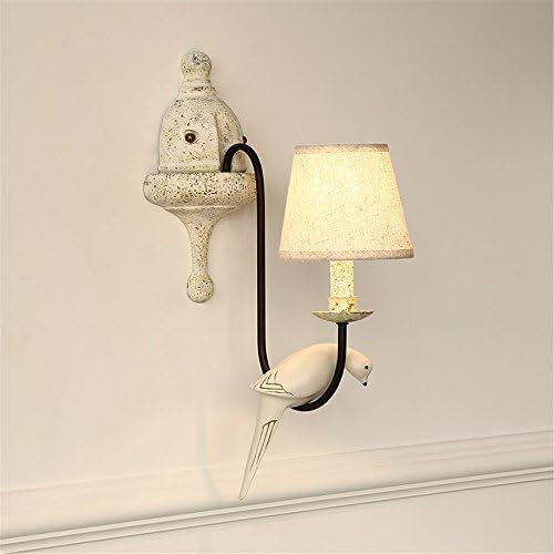 FIONADAN Teng-Hui Mustang Dual Head Resin Wall Lights Creative Personality Retro Living Room Aisle Staircase Lights Birdie Lamps [Energy Class A+++]