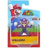 Super Mario Action Figure 2.5 Inch Waluigi Collectible Toy - Packaging May Vary