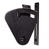 Barn Door Lock, Small Size Rolling Sliding Wood Latch Privacy Lock for Pocket Doors Garage and Shed Wood Gates - Black