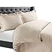 Nestl Twin Duvet Cover Set - Soft Double Brushed Beige Cream Duvet Cover Twin, 2 Piece Twin/Twin XL Duvet Cover with Button Closure, 1 Duvet Cover 68x90 inches and 1 Pillow Sham