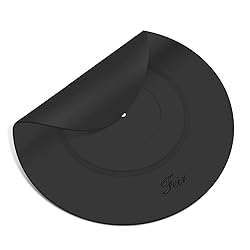 Turntable Platter Mat Black Rubber Silicone Design