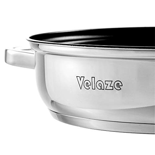 Velaze Cookware Sets, 8 Piece Stainless Steel Pots and Pans Sets