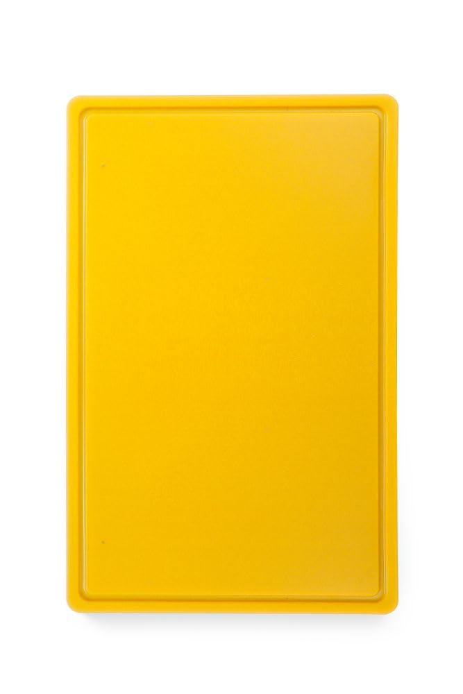 HENDI Cutting board HACCP Gastronorm 1/1, yellow, 530x325x(H)15 mm