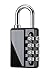 MazePlus 4 Digit Combination High Security Resettable Padlocks Black 1-Pack - Heavy Duty Weatherproof Construction - Ideal For Lockers, Suitcases, Travel Bags, Chains & More