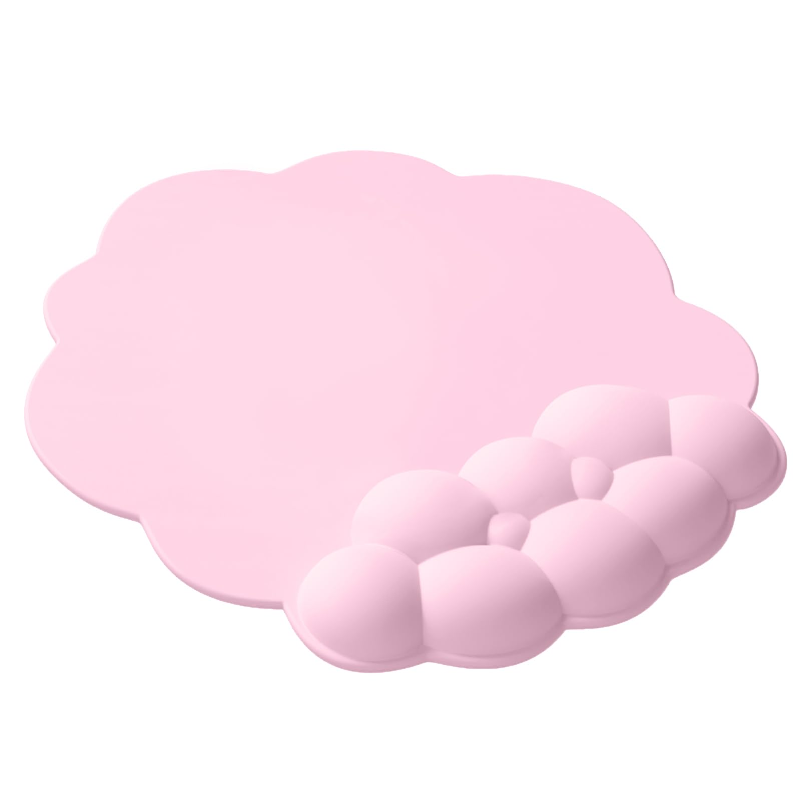 3D Mouse Pad with Wrist Rest,Ergonomic Soft Silicon Gel Gaming Mousepad,Mouse Mat for PC Laptops (Pink)