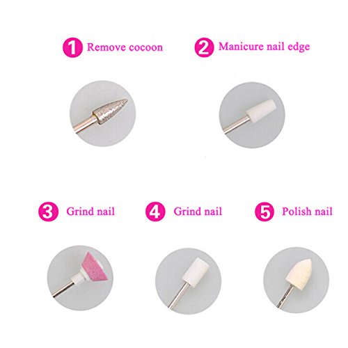 Pevor Professional Electric Manicure Shaper Manicure Pedicure Nail File Set Automatic Nail Polish Tools Nail System of Buffer, Polisher, Shiner, Shaper