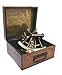 Brass Nautical - Large Brass Sextant Navigation Instrument Sextante Navegacion Marine Sextant in Hardwood Gift Box (6 inches, Antique Patina)
