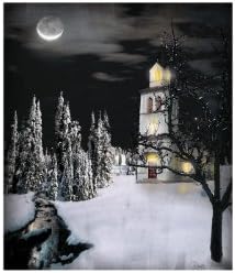 Kennedy's Country Collection 71579 - 14" x 12" x 3/4" - "Church At Night" Bat...