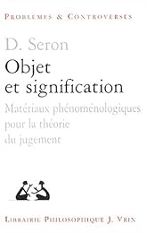 Objet et signification