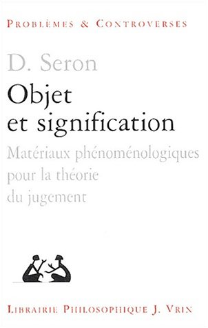 Objet et signification