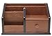 Cherry Brown Office Wooden Desk Organizer with 1 Drawer and Multiple Shelves/Racks for Office Supplies and Desk Accessories - Can be Used on Desktop|Table|Counter in Kitchen or Work Space