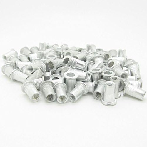 M5 5mm Flat Head Aluminum Rivet Nut Blind Insert Nut by Industrial Parts