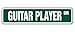 Guitar Player Street Sign Band Case Pick Rock Roll | Indoor/Outdoor | 18