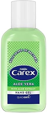 Carex Aloe Vera Hand Sanitiser Gel 70% Alcohol 50 ml Pack 12 x 50 ml view 2