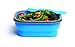 DCI Lunch Box with lid and Spork, Collapsible, BPA Free, Small, Assorted Blue and Pink Color
