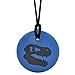 Munchables Dinosaur Skull - Sensory Chew Necklace for Boys and Adults (Navy/Black)