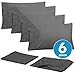 Cal King Size Bed Sheets - 6 Piece 1500 Supreme Collection Fine Brushed Microfiber Deep Pocket California King Sheet Set Bedding - 2 Extra Pillow Cases, Great Value, California King, Gray