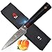 TUO Damascus Paring Knife, 3.5 inch Peeling Knife, Fruit and Vegetable Kitchen Knife, Japanese AUS-10 High Carbon Steel, Full Tang Military Grade G10 Handle, Dishwasher Safe Ring-R Series