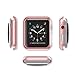 HP95(TM) New Ultra-Slim Electroplate PC Hard Case Cover for Apple Watch Series 3 38mm (Pink)