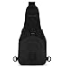 Barbarians EDC Molle Sling Bag, Military Shoulder Sling Backpack Chest Pack Bag Tackle Storage Bag Satchel Black