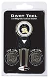 Team Golf NCAA Wake Forest Demon Deacons Divot Tool with 3 Golf Ball Markers Pack, Markers are Removable Magnetic Double-Sided Enamel