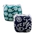 ALVABABY Swim Diapers Boys & Girls One Size Reuseable Adjustable 2pcs SW18-21 primary