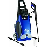 AR Blue Clean AR383 1,900 PSI Electric Pressure Washer, Nozzles, Spray Gun, Wand, Detergent Bottle & Hose