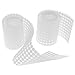 Whitelotous 1000 Pairs Sticky Back Coins Hook & Loop Double Sided Adhesive Disks Dot Fastener Tape White 10mm