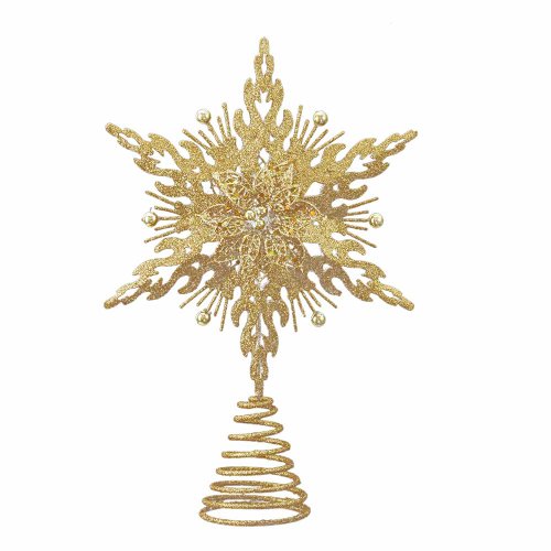 Kurt-Adler-Metal-Glitter-Star-Treetop-12Inch-Gold