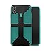 Speck Products CandyShell Grip iPhone Xs Max Case, Black/Oasis Green