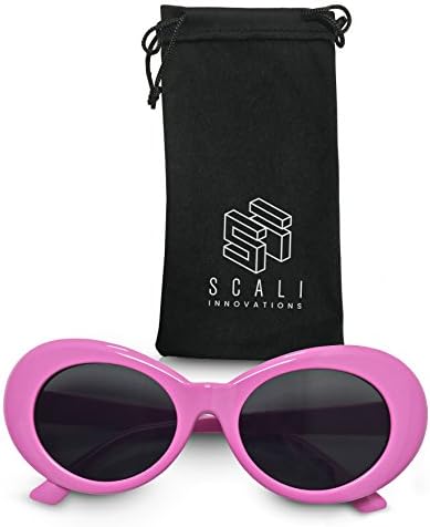 Clout Goggles Retro Round Bold Oval Mod Vintage Thick Frame Kurt Cobain Sunglasses