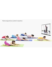 Pantalla de proyección Cocar portátil para proyector mini profesional LED LCD DLP, estilo autónomo extraíble, para interior y exterior, cine en el hogar, 4:3 16:9 compatible