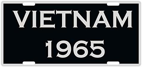 Vietnam 1965 Custom License Plate Emblem Patriotic Version