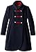 Rothschild Big Girls' Faux Wool Petal Front Military Coat