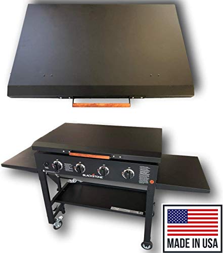 36 Inch Black Stone Griddle Cover Lid, Powder Coated Black Aluminum Lid Storage Cover for 36 inch Black Stone Griddles - Made in USA