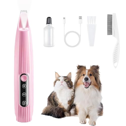 Paw Trimmer for Dogs with LED Light, LOEVERY 9 mm Mini Blade, Intelligent Display, USB Rechargeable Dog Clipper, Dog Paw Trimmer for Paws, Eyes, Face, Ears, Body