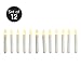 Flameless Taper LED Candles by LampLust | Ivory Drip Finished, 6