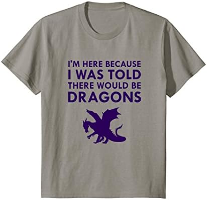 Kids I Was Told There Would Be Dragons Mythical Creature T-Shirt 8 Slate