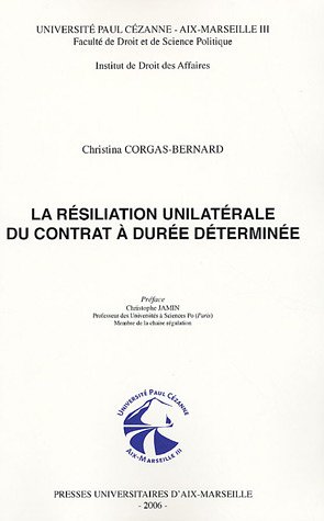 La  résiliation unilatérale du contrat à durée déterminée