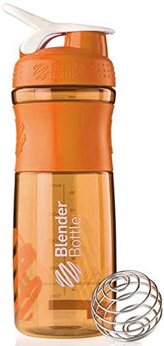 Shaker Bottle-Odor & Stain Resistant-100% BPA-Free Leak Proof,Fitness Sports Nutrition Supplements, Great for Mixing Protein Shakes, Juices(28oz) Sport,Camping,Travel,Yoga,Outdoor. (Orange)