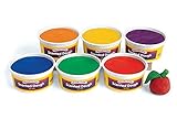 Colorations Scented Colored Dough, 6 Pounds, 6 Bright Colors and Fruity Scents, Non-Toxic, Resealable Tubs, Soft, Pliable, Non-Crumble, Modeling, Sensory, Smooth, School, Daycare, STEM (Item # ORANGE)