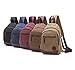Lightweight Mini Canvas Backpack for Women Girls Purse Small Rucksack Sling Bag (Small, Coffee 2)