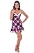 Del Rossa Women's Classic Satin Camisole with Lace and Ribbon Trim