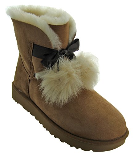 UGG Women's Gita Combat Boot, Chestnut, 7 M US