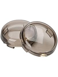 Onmi Smoked Turn Signal Lens Covers Lenses for Harley-Davidson Pack of 2