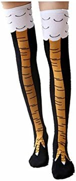 Crazy Funny Female Women Girls Chicken Legs Stockings Knee-High Thigh-High Socks