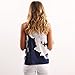 Women Sleeveless Blouse , Teresamoon Floral Casual Tops T Shirt (L, Navy)
