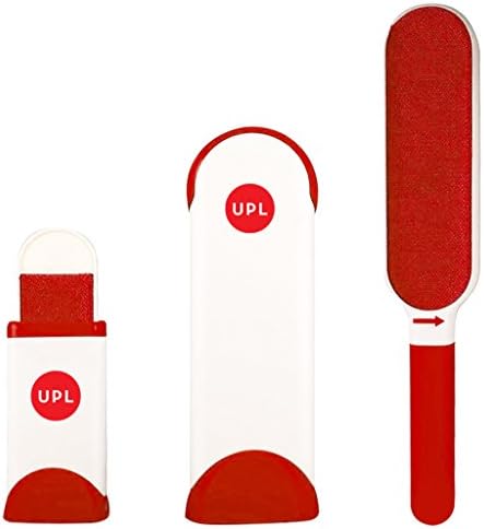 UPL Trade Pet Fur and Lint Remover Brush, Pet Hair Remover Tool with Self-Cleaning Base, Dog and Cat Fur Remover Pads for Furniture, Clothing, Car Seat, Couch, Pet Lint Double Sided Brush